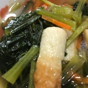 小松菜と竹輪の煮浸し